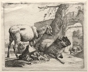 Der Maultiertreiber unter dem Tor, 1665