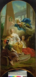Allegorie, die die erfolgreiche Herrschaft der Landgrafen von Hessen-Kassel darstellt, 1764