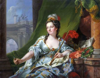 Die Muse Melpomene (die neun Musen, 1771)