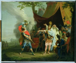 Achilles gerät mit Agamemnon in Streit, 1776