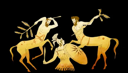 Theseus kämpft gegen die Kentauren bei der Hochzeit von Pirithous und Hippodamia
