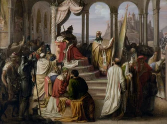 Prinz Wladimir wählt eine Religion im Jahr 988. Ein religiöser Streit am russischen Hof, 1822