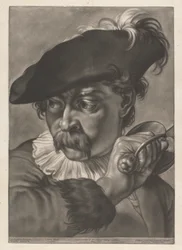 Porträt eines Mannes mit einem Schwert