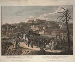 Begräbnisprozession von Napoleon Bonaparte auf St. Helena, 1821