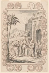 Studie für Abimelech tadelt Sarah, Platte 81, Physica Sacra