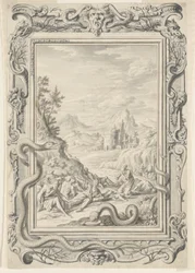 Studie für Schlangen, die die Sünder zerstören, Platte 360, Physica Sacra