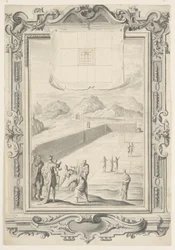 Studie für den ersten Plan des Salomonischen Tempels, Platte 420, Physica Sacra