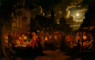Markt im Mondlicht, 1874