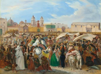 Der Independencia-Markt, Lima, 1843