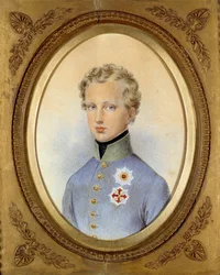 Porträt des Herzogs von Reichstadt (1811-1832), Sohn Napoleons I. und Marie-Louises von Österreich. Johann Nepomuk Ender (1793-1854), 1830, Privatsammlung
