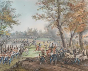 Schlacht bei Zalesie nahe Biala Podlaska im Oktober 1812