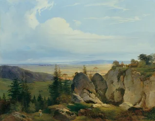 Die Wiener-Neustädter Heide von Wetzelsdorf aus gesehen