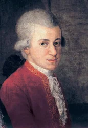 Wolfgang Amadeus Mozart (1756-1791) - (Detail) von Johann Nepomuk della Croce (1736-1819)