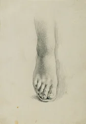 Fußstudie zu "Arindal und Daura"