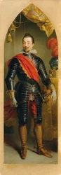 Kaiser Ferdinand II. stehend