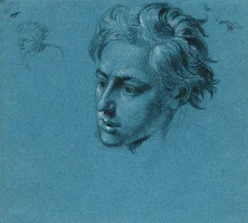 Kopfstudie zur "Szene aus dem Tiroler Freiheitskampf"