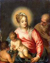 Die Heilige Familie mit Johannes dem Täufer