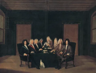 Die Gesandten des Friedenskongresses von Baden am 7. September 1714