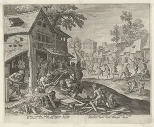 Jubal und seine Familie stellen Musikinstrumente her
Geschichte der Familie von Kain / Über gute und schlechte Arbeiten (Serientitel)