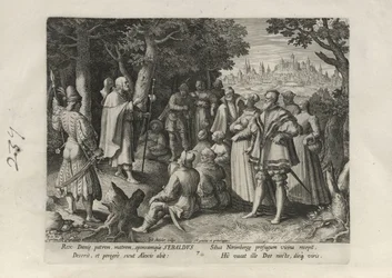 Sebaldus, Tafel 7 von 25 aus der Serie Trophaeum Vitae Solitariae (männliche Eremiten)