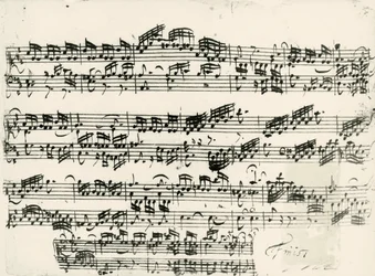 Partitur der 15 Inventionen BWV 772-801, zweistimmig kontrapunktisch, von Johann Sebastian Bach (1685-1750)