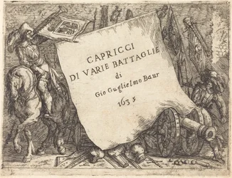 Capricci di varie battaglie (Titelseite)