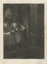 Zerstörung eines Altarbildes