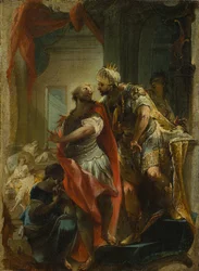 Heiliger Sampson mit Kaiser Justinian, ca. 1750
