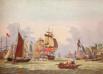 Die Themse bei Limehouse, um 1780