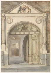 Ansicht in der Halle des Rathauses in Nijmegen