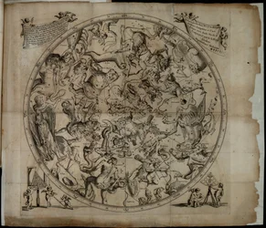 Tabelle der Konstellation der nördlichen Hemisphäre Firmamentum Sobiescianumsive Uranographia