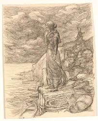 Illustration zu Alfred Tennysons "Enoch Arden"