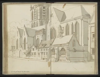 Rechte Fassade der Jacobikirche in Utrecht