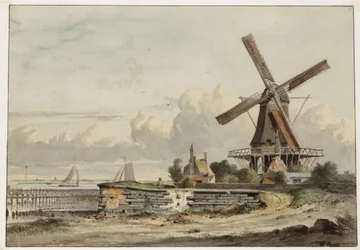 Bolwerk het Blauwhoofd mit Mühle De Bok