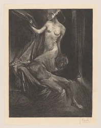 Judith mit dem Kopf und Körper von Holofernes