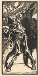 Der Tod als Harlekin, Bilboquet spielend