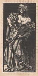 Frau mit Laute