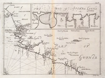 Karte von Sierra Leone, Afrika