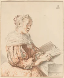 Junges Mädchen am Klavier, 1767