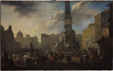 Römische Marktszene auf der Piazza Navona
