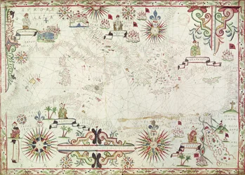 Karte des Mittelmeers, 1625