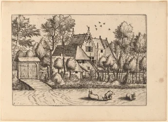 Landhaus mit Graben