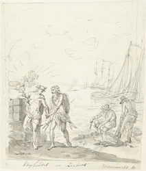 Handel und Seefahrt, Dekoration auf dem Nieuwmarkt, 1795