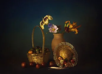 Rustikales Herbststillleben