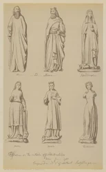 Statuen an der Außenseite der Guildhall, City of London