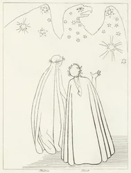 Der himmlische Adler, Paradies, Gesang 19 (Gravur)