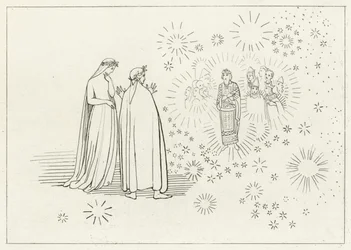 Der Planet Merkur, Paradies, Gesang 5 (Gravur)