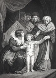Elizabeth Woodville übergibt ihren Sohn