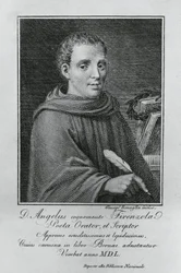 Porträt von Agnolo Firenzuola (1493-1543), italienischer Schriftsteller und Humanist, Gravur von Giuseppe Benaglia (ca. 1796-ca. 1830)