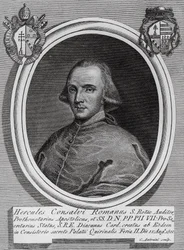 Porträt von Ercole Consalvi (1757-1824), italienischer Kardinal und Politiker, Gravur von Carlo Antonini